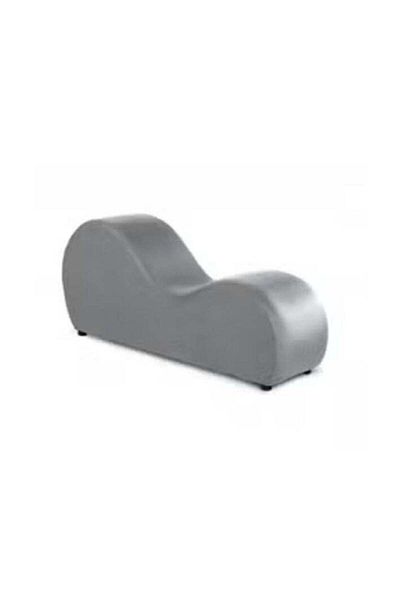 soufa dibaj Small Romantic Chaise Longue Luxury Solid Pattern Of Velvet Fabric - Grey -170x70x40cm