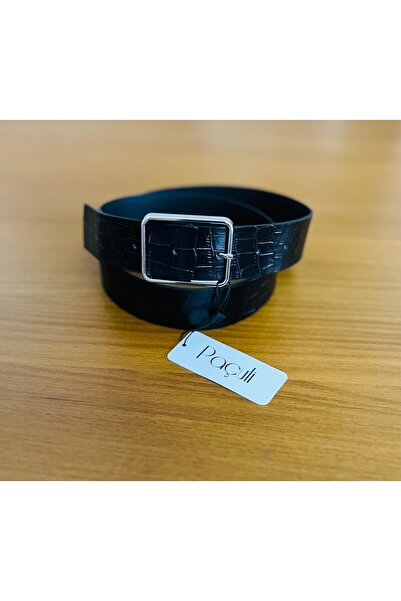 Paçuli Moda Square Buckle Belt