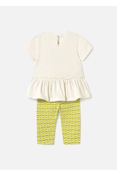 MAYORAL Ruffled T-Shirt and Leggings Set for Baby Girl - 1735