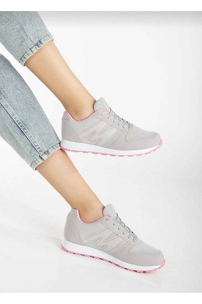 WEBORN Unisex Ice Pink Lace-up Mesh Αναπνεύσιμη Άνετη Σόλα Άνετα Παιδικά Αθλητικά Παπούτσια για περπάτημα