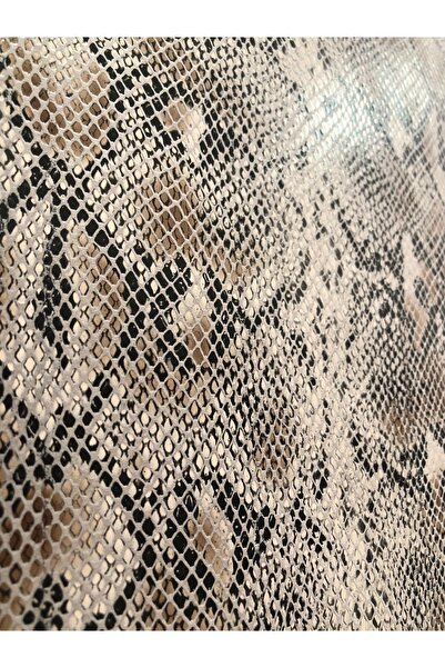 KumaşEvi Self-Adhesive Snake Print Faux Leather- Shoe Bag Car Interior Upholstery Hobby Products 21 X 30 cm