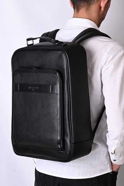 Pierre Cardin 01Pc00110-Syh Backpack with Laptop Compartment Black
