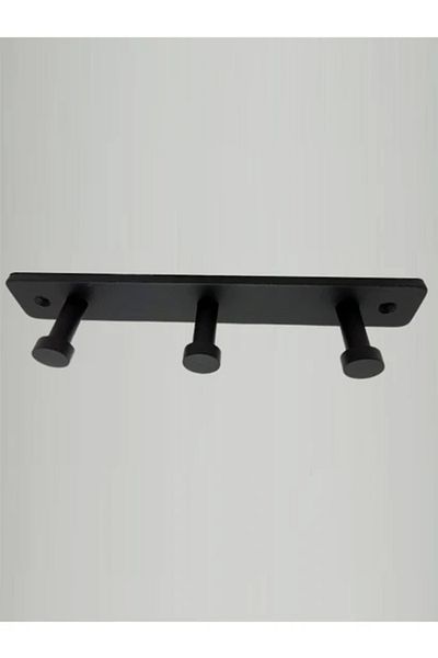 ardini Black Glare Mushroom - Triple Hanger Mat with Adhesive and Screws