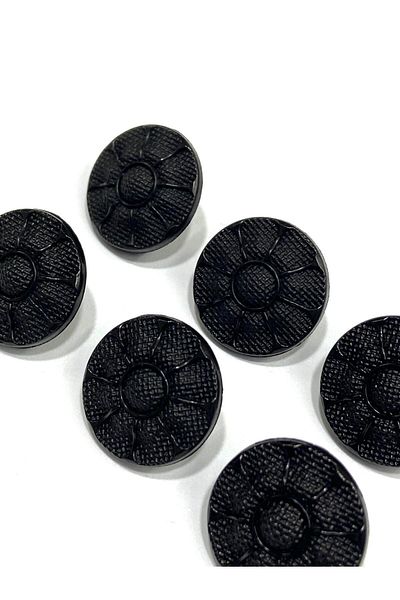 karantuhafiye Black Vest Cardigan Button - 1.8 cm / Code:2615