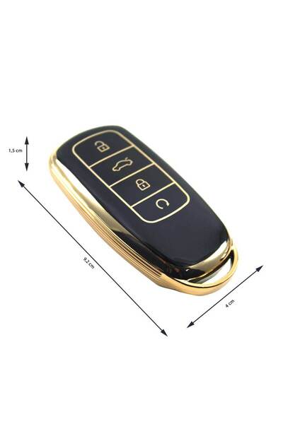 babikamium Chery Tiggo 8 Pro Omoda 5 Tiggo 7 Avantgarde Siyah Kumanda Kılıfı  Oto Anahtarlık