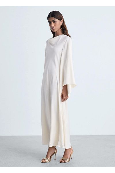 MANGO Woman Rochie lungă din satin