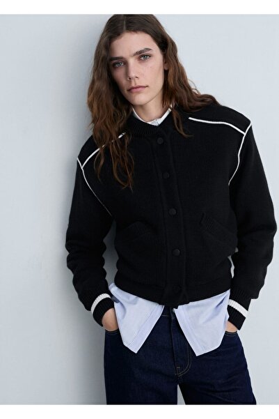 MANGO Woman Triko bomber ceket