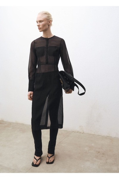 MANGO Woman Fermuarlı tayt