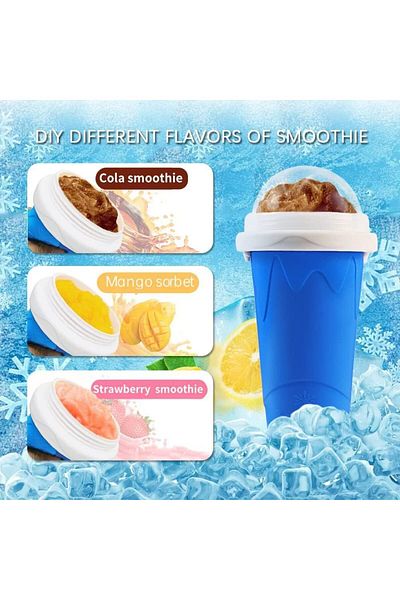 AWH Slushie Maker Cup, Magic Squeeze Cooling Maker for Milkshake, Smoothie, Ice Mug, Portable