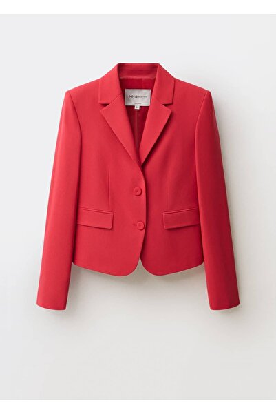 MANGO Woman Yün karışımlı blazer ceket