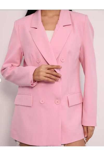 VESS MODA Jachetă blazer căptușită cu detaliu cu nasturi