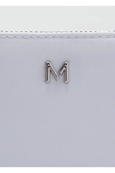 MANGO Woman Fermuarlı naylon kozmetik çantası