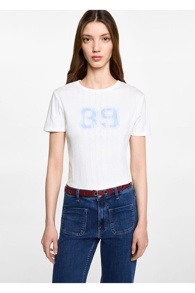 Mango Teen Tricou crop cu mânecă scurtă