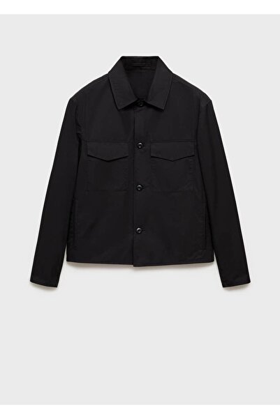 MANGO Man Rahat kesim pamuklu gömlek ceket