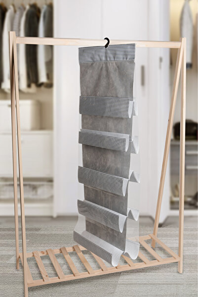 ADARYA HOME 10 Pockets In-Cabinet Bag Shoe Organizer (Streife)