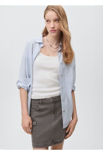 Mango Teen Cargo Mini Skirt