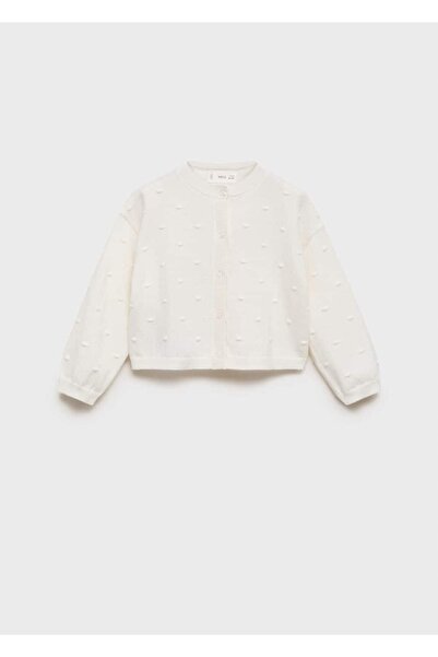 MANGO Baby Κεντημένη Πλεκτή Ζακέτα