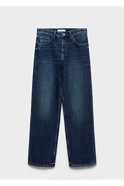 MANGO Woman Miami Jeans rovného střihu se středním pasem