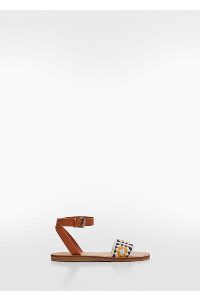 MANGO Kids Embroidered Bracelet Sandals