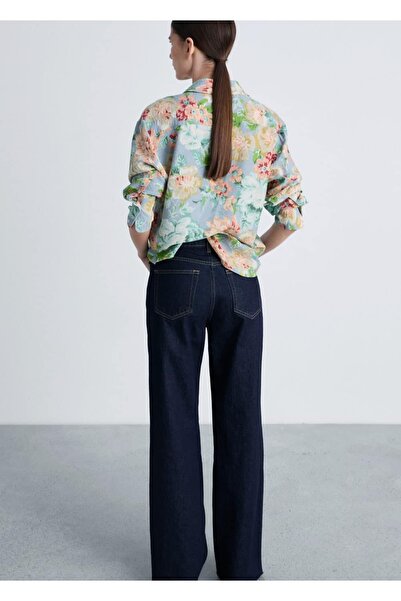 MANGO Woman Regular kesim çiçek desenli gömlek