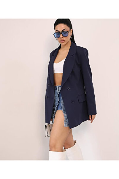 VESS MODA Γυναικείο παλτό με λεπτομέρεια με κουμπιά