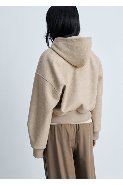 MANGO Woman Oversize kapüşonlu ceket