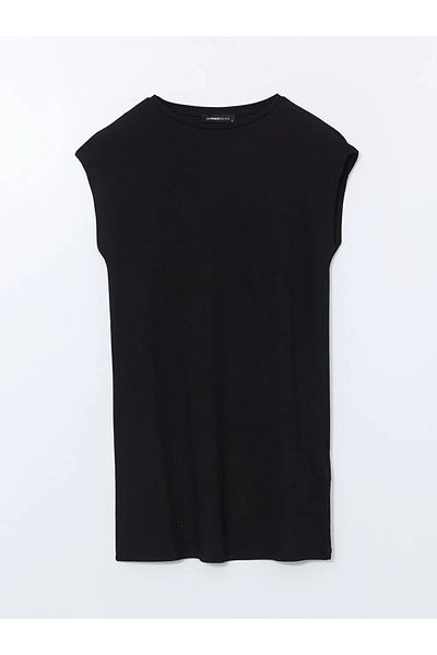 LC Waikiki Γυναικείο T-Shirt LCWAIKIKI Classic Black Crew Neck