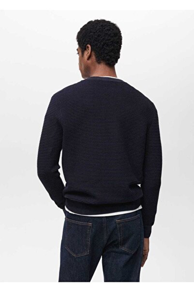 MANGO Man Strickpullover aus 100 % Baumwolle mit Muster