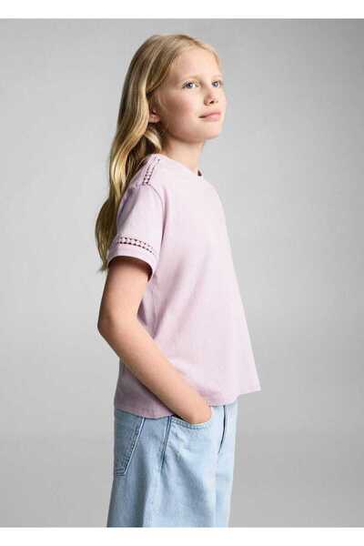 MANGO Kids Μπλουζάκι με λεπτομέρεια τρύπας