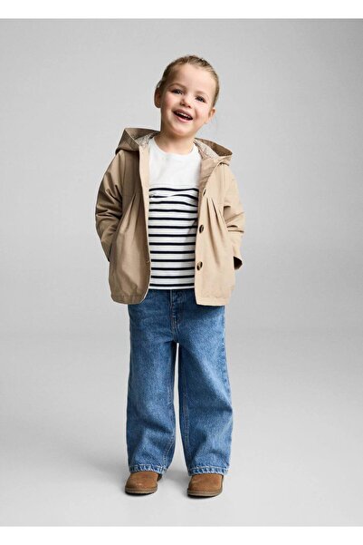 MANGO Baby Ριγέ μακρυμάνικο μπλουζάκι