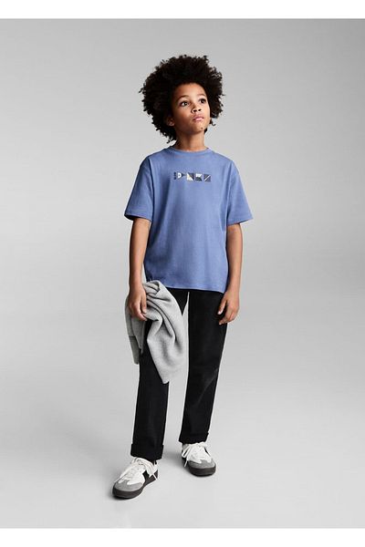MANGO Kids Tricou din bumbac cu model de desen