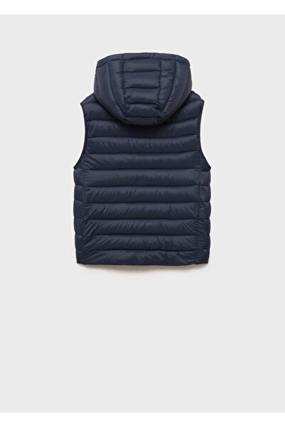 MANGO Kids Стьобаний жилет з капюшоном