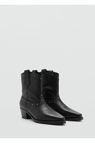 Mango Teen Kovboy tarz deri bilekte bot