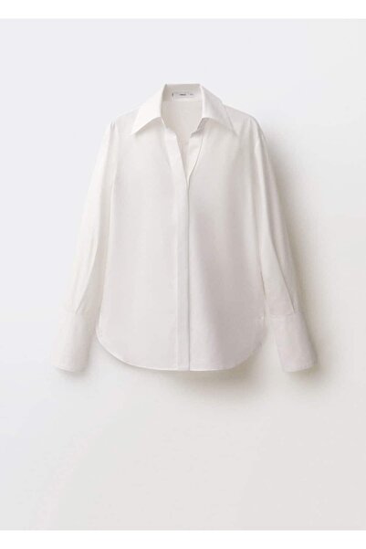 MANGO Woman Κανονικό πουκάμισο από βαμβάκι και λυοκέλλα