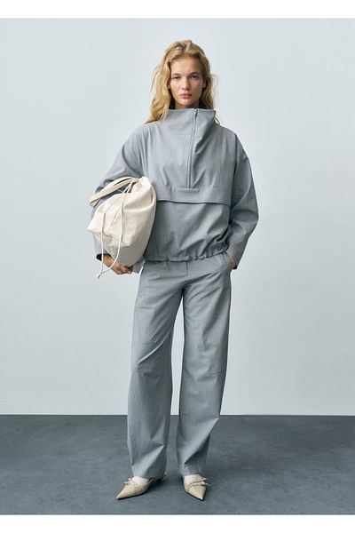 MANGO Woman Oversize Zippered Parka