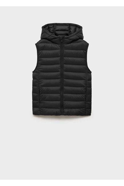 MANGO Kids Hooded quilted vest