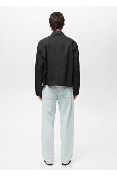 MANGO Man Rahat kesim pamuklu gömlek ceket