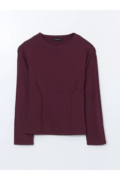 LC Waikiki LCW Vision Mürdüm Bisiklet Yaka Kadın Tişört