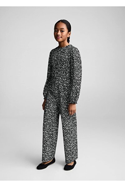 MANGO Kids Floral overalls