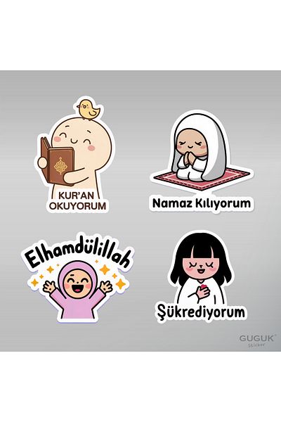 GUGUK مجموعة ملصقات القيم الأخلاقية