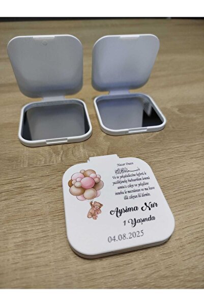 WMTasarim Cep Aynası Doğum Günü, Yeni Doğan, Diş Buğdayı ( 10 Adet ) Jelatin ...