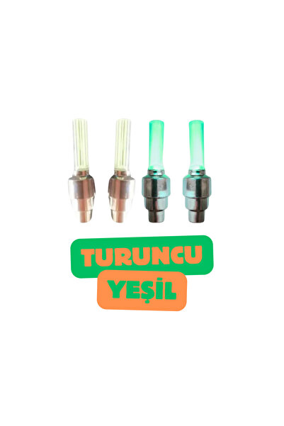 Vekorr 2 Çift Renk Seçenekli Bisiklet Araba Motor Tekerlek Kapak Lambası Hare...