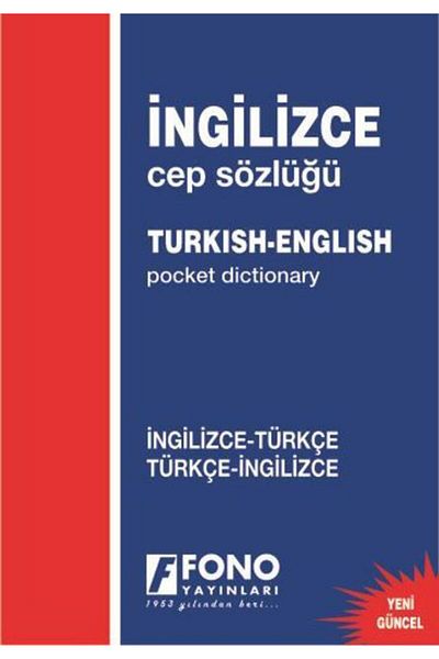 Fono Yayınları English / Turkish - Turkish / English Pocket Dictionary