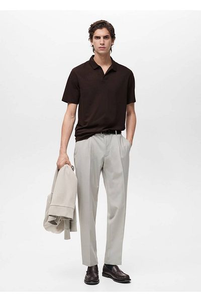 MANGO Man Slim-Fit-Polo-Shirt aus Baumwoll-Piqué