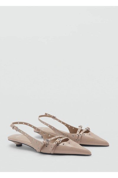MANGO Woman Die Cut Kitten Heels