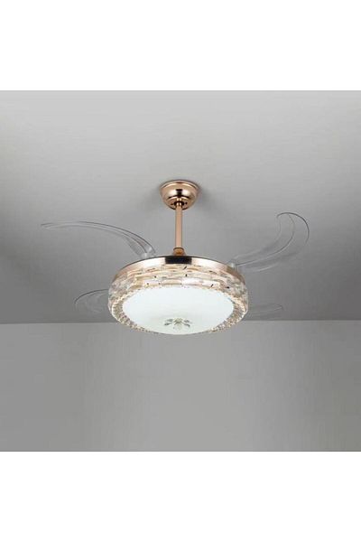 ASEEL Luxury modern crystal fan and chandelier