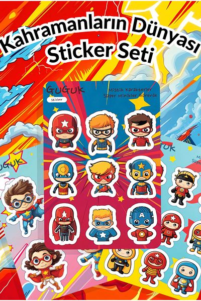 GUGUK World of Heroes Sticker Leaves Set