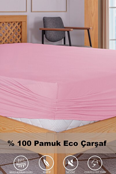 Penye Lastikli Çarşaf, 100×200 Tek Kişilik %100 Pamuk Örme Kumaş, 145 gr/m²