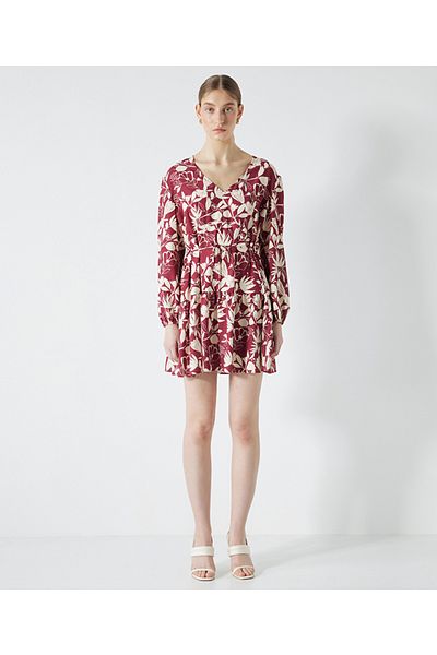 MISS IPEKYOL Patterned V-Neck Dress