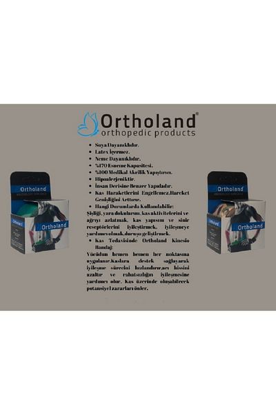 Ortholand Ταινία πόνου 5cm*5m Green Ortholand